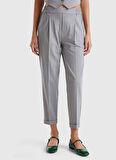 United Colors of Benetton Gri Kadın Normal Pantolon 4962DF079