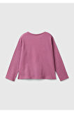 United Colors Of Benetton Kadın / Kız Pembe Tişört (Model Kodu: 3Atng10Ga )