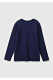 United Colors Of Benetton Kadın / Kız Lacivert Tişört (Model Kodu: 224A3I9Wc10Jr )