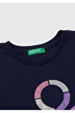 United Colors Of Benetton Kadın / Kız Lacivert Tişört (Model Kodu: 224A3I9Wc10Jr )