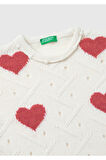 United Colors Of Benetton Kadın / Kız Ekru Kazak (Model Kodu: 224A1076H102A )