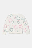 Kız Bebek Sweatshirt - Ekru | 12-18 AY