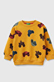 United Colors Of Benetton Erkek Hardal Sarısı Sweatshırt (Model Kodu: 3J4Eg10Gk )