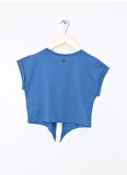 Benetton Mavi Kız Çocuk T-Shirt 3I1XC10IV
