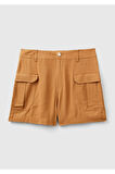 United Colors Of Benetton Kadın / Kız Kahverengi Şort (Model Kodu: 124P41T0D901K )