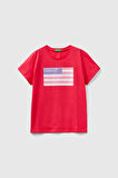 Kız Çocuk Kısa Kollu T-Shirt - Fuşya | 6-7 Yaş