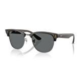 Ray-Ban RB 0504S 670781 54 Clubmaster Reverse Polarize Unisex Kare Şeffaf Füme Kemik Güneş Gözlüğü