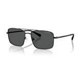 Armani Exchange AEX 2054S 600087 57 Erkek Pilot Siyah Metal Güneş Gözlüğü