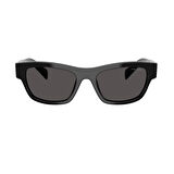 Prada PR B09S 16K08Z 54 Unisex Oval Siyah Kemik Güneş Gözlüğü