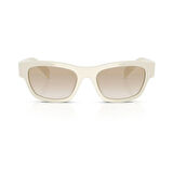 Prada PR B09S 26A80M 52 Unisex Oval Beyaz Kemik Güneş Gözlüğü