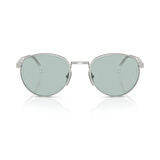 Prada PR B51S 1BC40N 53  Unisex Oval Gri Metal Güneş Gözlüğü