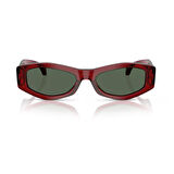 Versace VE 4487 551271 54 Kadın Geometrik Bordo Kemik Güneş Gözlüğü