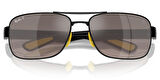 Ray-Ban RB3763M F1205J 64 Ferrari Polarize Unisex Güneş Gözlüğü