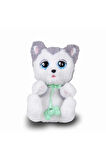 Giochi Preziosi Baby Paws Sesli Yavru Köpek Peluş 20 cm BAW00000 HUSKY YEŞİL ÇANTA