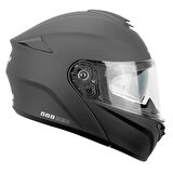 CGM 568A BER MONO ÇENE AÇILIR MOTOSİKLET KASKI SİYAH / M