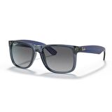Ray-Ban RB 4165 6596T3 51 Justin Unisex Polarize Şeffaf Mavi Kemik Güneş Gözlüğü