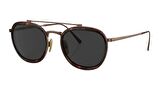 PERSOL  5008-ST 801648 51  Erkek/Kadın KAHVE Yuvarlak Çerçeve Güneş Gözlüğü
