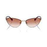 AEX 2049S 610313 58 Kadın Cat Eye Rose Gold Metal Güneş Gözlüğü