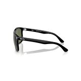 Ray-Ban RB 4547 60158 60 Boyfriend Two Polarize Unisex Kare Siyah Kemik Güneş Gözlüğü