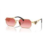 Prada PR A51S 5AK40C 58 Kadın Geometrik Gold Metal Güneş Gözlüğü