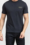 Bisiklet Yaka Erkek T-Shirt-Koyu Mavi | M