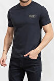 Erkek Bisiklet Yaka T-Shirt - Mavi | S