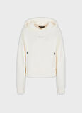 Kapüşon Yaka Düz Ekru Kadın Sweatshırt 6RYM62
