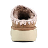 Kadın Terlik/ Panduf ( Ev ) MU.FW531001A PKBRO Mou Bounce clog metal logo Beige suede