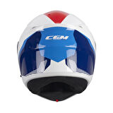 CGM 568S BER SPORT ÇENE AÇILIR MOTOSİKLET KASKI MAVİ-BEYAZ / S