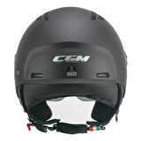 CGM 116A AIR Açık Kask SİYAH Uzun Vizör+Güneş Vizörlü -L