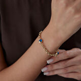 Bold Mavi Boncuk Göz Bileklik