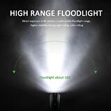 XML-T6 LED 1200 Mah Su Geçirmez Far Kornalı Bisiklet Feneri