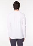 İce Play Bisiklet Yaka Düz Beyaz Erkek T-Shirt 23IU1M0F041P410_T-SHIRT JERSEY