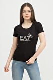 EA7 Kadın Bisiklet Yaka T-Shirt