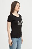 EA7 Kadın Bisiklet Yaka T-Shirt