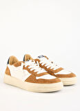 4B12 Beyaz - Kahverengi Erkek Sneaker HYPER