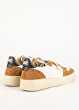 4B12 Beyaz - Kahverengi Erkek Sneaker HYPER
