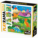 Headu Playrama Puzzle Dinosaurs (3-6 Yaş)