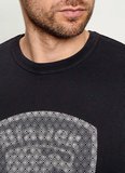 Blauer Siyah Erkek Regular Fit Baklava Desen T-Shirt 26SBLUH02246-999 HOPKINS