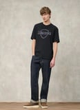 Blauer Siyah Erkek Regular Fit Logo Baskılı T-Shirt 26SBLUH02301-999 MONTFERN
