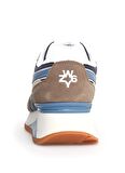 W6YZ Bej - Mavi Erkek Süet + Tekstil Sneaker YAK-M.