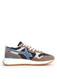 W6YZ Bej - Mavi Erkek Süet + Tekstil Sneaker YAK-M.