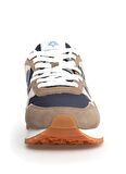 W6YZ Bej - Mavi Erkek Süet + Tekstil Sneaker YAK-M.
