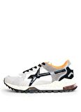 W6YZ Beyaz - Gri - Siyah Erkek Süet + Tekstil Sneaker K3-M.