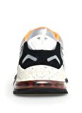 W6YZ Beyaz - Gri - Siyah Erkek Süet + Tekstil Sneaker K3-M.