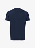 Bisiklet Yaka Baskılı Lacivert Erkek T-Shirt 3DZTJB ZJBYZ 15BA