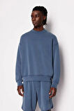 Armani Exchange Erkek Sweatshirt Mavi
