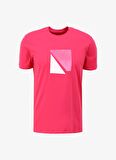 Bisiklet Yaka Düz Pembe Erkek T-Shirt 3DZTCF ZJ3VZ 14BL