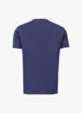 Bisiklet Yaka Düz Lacivert Erkek T-Shirt 3DZTCF ZJ3VZ 15DJ