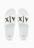 Armani Exchange Beyaz - Siyah Erkek Plaj Terliği XUP001